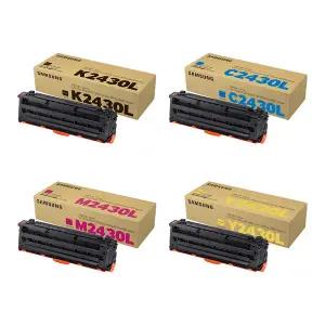 삼성 정품 컬러 레이저프린터 토너 4색 패키지 CLT-K2430L/C2430L/M2430L/Y2430L