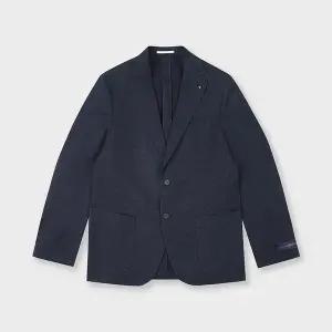 [본](마산점) BON 네이비 이태리 수입원단 ALBINO TORELLO 저지 라이크 카마치아 자켓 BN4MEA260NY