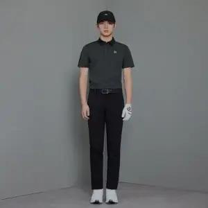 [풋조이](강남점)배색소매 폴로 셔츠 카키 36939