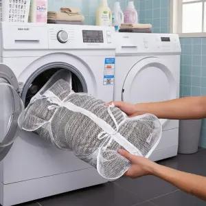 대형 빨래망 70X50cm 묶는 세탁망 베개 패딩 이불 뭉침방지