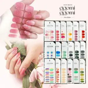 꼬미꼬미 네일 스티커 18종 국내 생산 디자인 네일팁/관리/인조/간편/붙히는/부치는/고급/내일/데코/모양