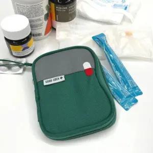 [라일리] Rly 휴대용 비상약 약파우치 그린 구급약파우치