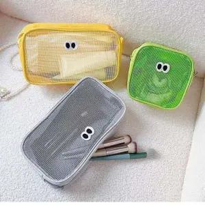 [라일리] Rly 아이메쉬파우치 이너백 대용량 화장품 필기구 수납 백