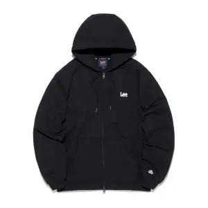 [LEE] 펠트 트위치 로고 후드 집업 블랙 LE2601HZ13 BK