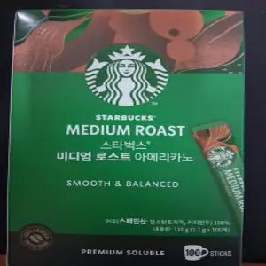 스타벅스 아메리카노 미디엄로스트 100T+100T (1.1gx100x2)