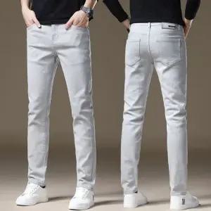 엘럽 남자 배기핏 바지 회색 청 럭셔리 프리미엄 가을 겨울 수선 힛템