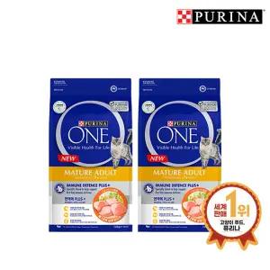 퓨리나 원 고양이사료 7세이상 노령묘용 1.4kg 2개