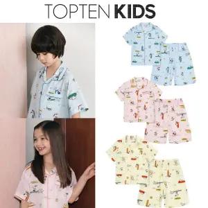 [탑텐키즈](의정부점)(공용) [피너츠] 레이온 파자마셋업(5부) MKG5UI3813