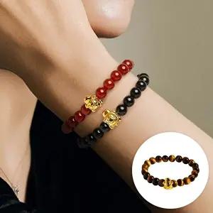 [골드앤][SK특가]골드앤 순금 24K 황금 거북이 천연석 비즈 팔찌 대