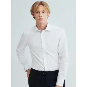 [하프클럽/듀퐁]히든 트리콜로르 951 컴포터블 셔츠 화이트 SE6SM22LS951SWH