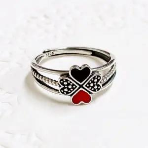 순은반지 하트여왕의 행운클로버 프리사이즈