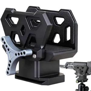 전술용 소총 새들 클립 어댑터 슈팅 클램프 헤드 삼각대 마운트 퀵 릴리즈 보드가 있는 사냥용 총 스탠드