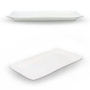 멜라민 긴사각 생선접시 반찬 접시 그릇 39.8cm 8호 초밥접시 스시접시