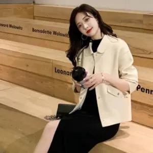 자켓 둥근카라 여성 점퍼 아우터 봄 가을 예쁜