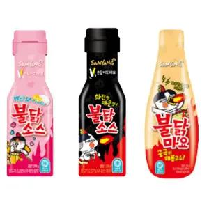 [삼양] 불닭소스 200g 1개+까르보 불닭소스 200g 1개+불닭마요소스 250g 1개