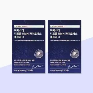 여에스더 리포좀 NMN 파이토에스 울트라X 380mg x 30매 x 2박스 필름 홈쇼핑