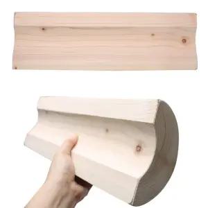 국산 편백나무 경침 지압 목침 허리운동 스트레칭 건강 목베개