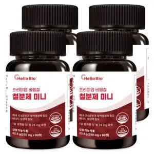 [eTV]프리미엄 비헴철 철분제 미니 4박스 총 12개월분