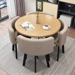 원형 상담실용 테이블과 탁자 세트 다이닝 의자