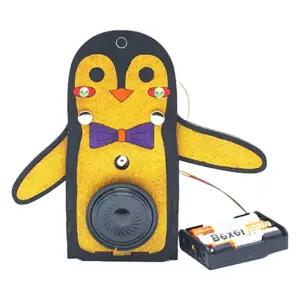 영재과학 음성인식 동작센서 펭귄로봇 만들기/ 조립키트 기계장치 배선연결 전자회로