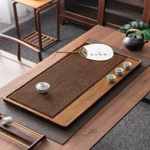 50X32CM 차반 배수 원목 우드 차판 퇴수기 쟁반