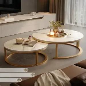 대리석 티테이블 거실 북유럽 소파 식탁 철제 인테리어 인조 원형 사이드