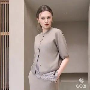 고비(GOBI) 실크 캐시미어 파라슈트 가디건