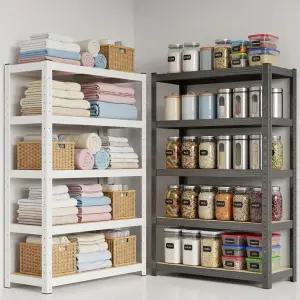 압생르망 철제 무볼트 조립식 앵글 선반 랙 베란다 창고 펜트리 다용도 스피드랙 5단 1000 x 400 x 1800mm