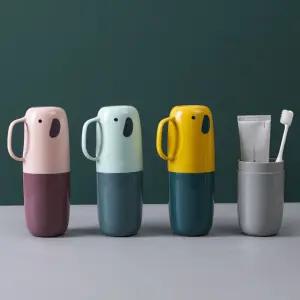 휴대용 양치컵 코끼리 칫솔보관통 칫솔통 칫솔케이스 zJA9+9oZj