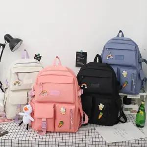 여학생 책가방 중고생 학생가방 필통 에코백 4종세트 LKO1+6WgU