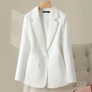 화이트정장자켓 슬림핏 원버튼 자켓 여성 흰색 무대 하얀색