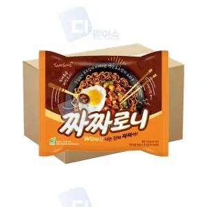 삼양 E5W2L5M3 짜짜로니 140g 32봉 봉지면 짜장라면 볶음짜장