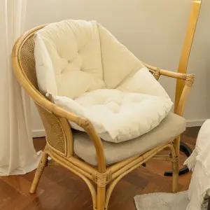 1개 2색 푹신한 등받이 쿠션 사무실 의자 허리 받침 방석 등받이 등쿠션 의자형 카페