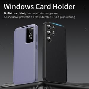 삼성 호환 갤럭시 호환 S26  5G용 스마트 호환 윈도우 S-뷰 폰 케이스 플립 월렛 카드 홀더 커버  보호 스