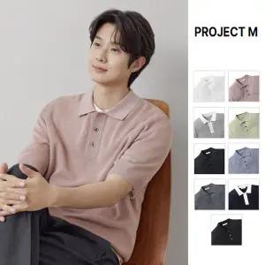 [프로젝트엠](천안아산점)남성 밀라노 버튼카라 풀오버 EPF2ET1100