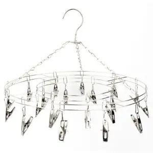 빨래집게 스텐 건조대 원형20P 미니모빌형 양말 속옷/모빌집게/손수건/걸이식/문어발/모빌건조대/좁은공간