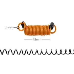 [라일리] Rly 캐리어 도난 스프링 여행 오랜지 와이어 잠금 방지