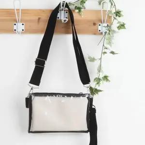 [프로셀러] 미니 투명 크로스백 파우치포함 작은가방 여름백