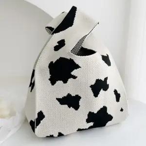 미니 손가방 손목 니트 귀여운 작은 에코백 봉지백 숄더백 토트백 소품 일상패션 만두백