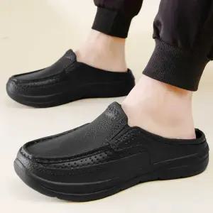 여름 남성 캐주얼 백리스 미끄럼방지 슬리퍼 로퍼 푹신한뮬 남자로퍼슬리퍼 데일리뮬 캐주얼 남성뮬 실내화