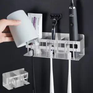 무타공 스테인레스 다용도 칫솔걸이 2인 3인 치솔꽂이 욕실 수납 꽂이 걸이 스테인레스 치솔 칫솔 무타공