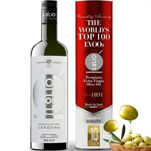 롤리오 프리미엄 이탈리아 올리브 오일 - 하이 폴리페놀 EVOO 750ml 하이드록시티로솔이 풍부한 단일 소스