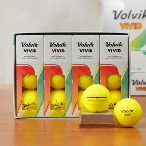 볼빅 시그니처 3피스 골프공 비거리 퍼팅라인 무광 비비드 옐로우 골프공 12개입