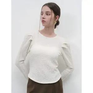 제너럴아이디어 링클 퍼프 티셔츠 크림 WBE3L01509 507520