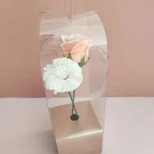 핸드메이드 꽃 포장 케이스 플라워 꽃다발 포장 케이스 로즈골드 선물