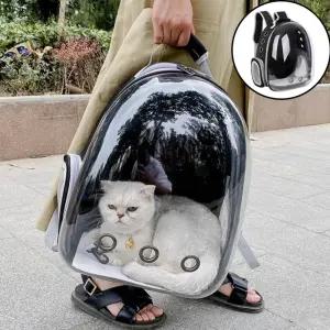 반려동물 투명 이동가방 강아지 고양이 백팩 캐리어