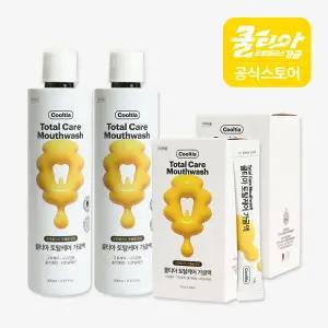 [쿨티아]프로폴리스 토탈케어 가글 500ml 2개+ 스틱형(11ml X 30포) 2개