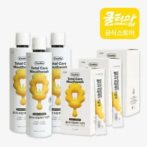 [쿨티아]프로폴리스 토탈케어 가글 500ml 3개 + 스틱형(11ml X 30포) 3개