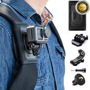 360 회전 가방 배낭 숄더 스트랩 마운트 거치대 고프로 13 12 11 10 9 8 7 6 DJI OSMO 액션 5 4 Insta360 X