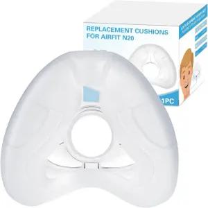 ResMed Airfit N20용 교체용 비강 쿠션 1팩 중간 Orignal N20 프레임 및 팔꿈치 CPAP 마스크 부드럽고